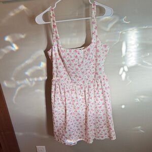 Trixxi White and Pink Floral Dress